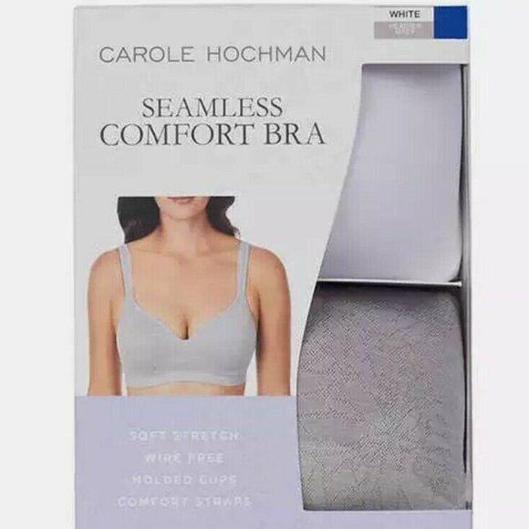 2 Pack Carole Hochman Seamless Bra Wire Free - Picture 8 of 9